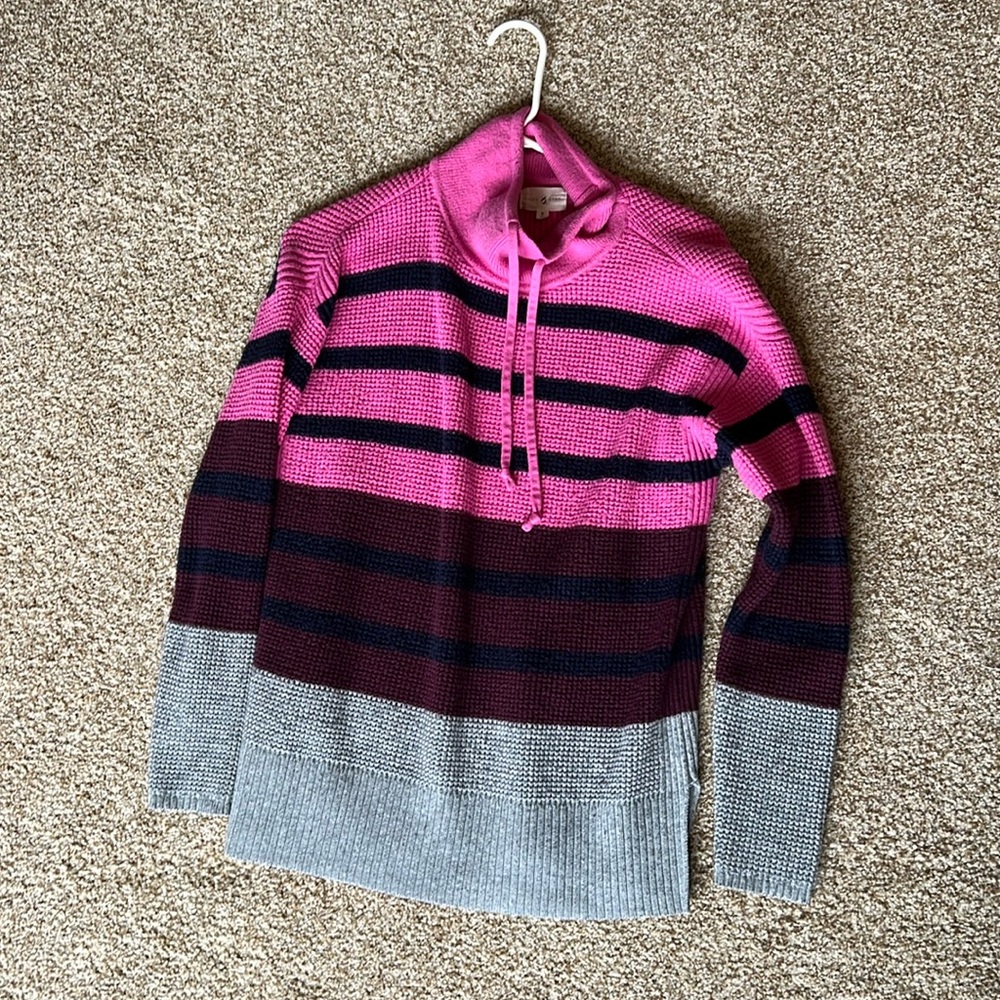 Loft Lou & Grey Striped Thermal Sweater